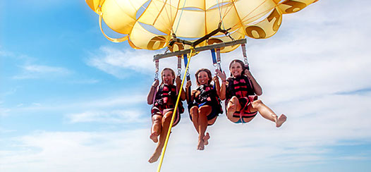 triple parasailing in ayia napa cyprus