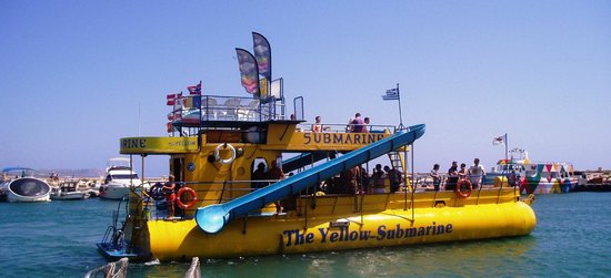 yellow submarine boat trip Ayia Napa
